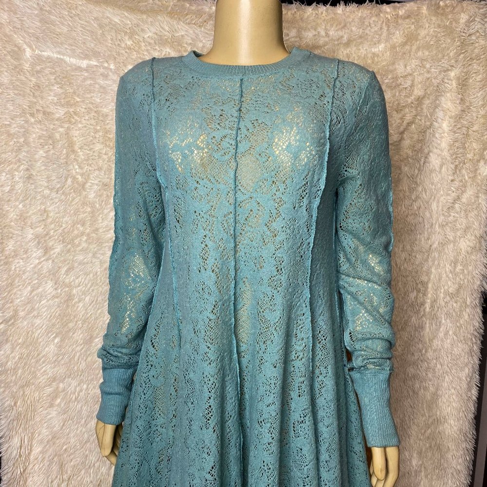 Free People Sheer Mini Dress